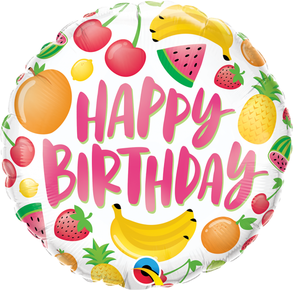 Fruits 18'' Foil Birthday Balloon