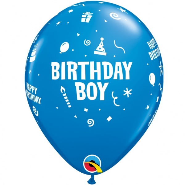 Birthday Boy Balloons Pack of 6