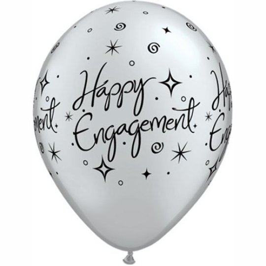Engagement Elegant Sparkles Balloons Pack of 6