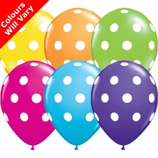 Big Polka Dots Balloons Pack of 6