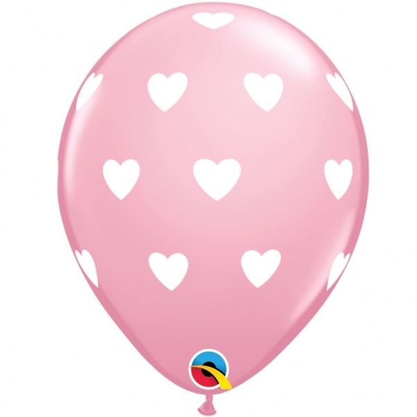 Big Hearts Pink Balloons Pack of 6