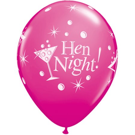 Hen Night Bubbly Balloons Pack of 6