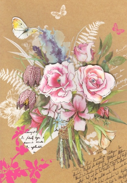 Flowers & Ferns Birthday Card