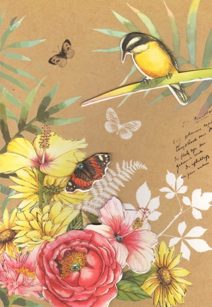 Little Yellow Bird Birthday Card