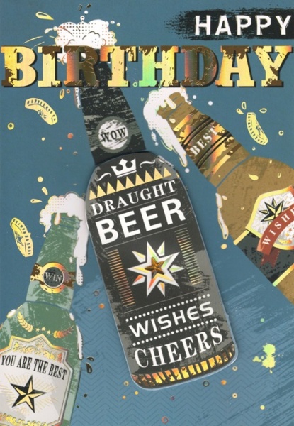 Draught Beer Birthday Card
