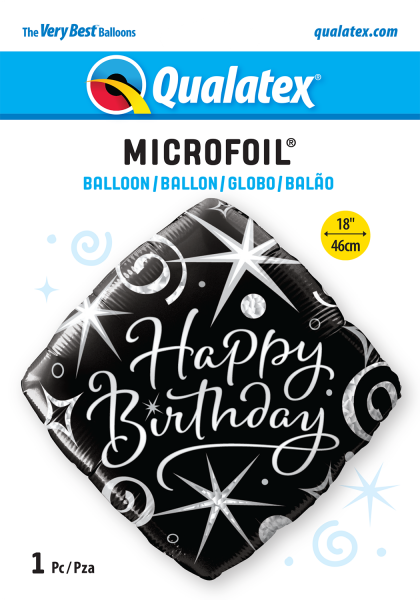 Pallone Foil 17" Sparkling Birthday 30 | Palloncino Per Compleanno 42 Cm | Decorazione Festa Con Scritta
