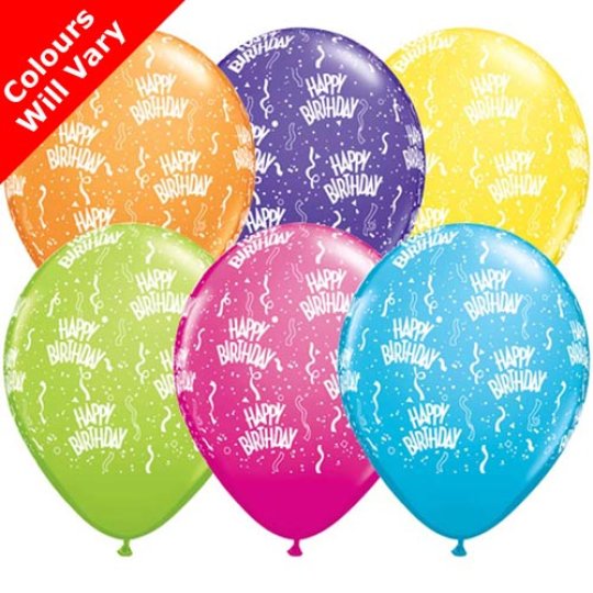 Birthday-A-Round Balloons Pack of 6