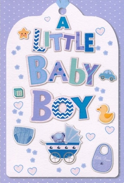 Baby Things New Baby Boy Card
