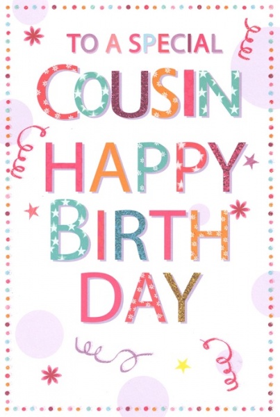 Special Cousin Birthday Card