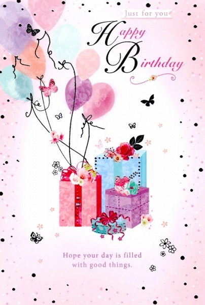 Pretty Presents Birthday Card