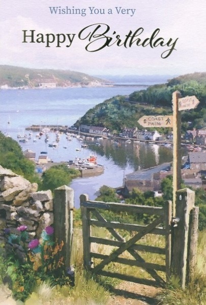 Coast Path Birthday Card