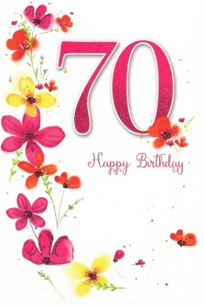 Birthday Wishes 70th Birthday | Wrapping Paper Gift Wrap Sheet
