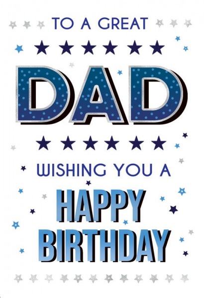A Great Dad Birthday Card