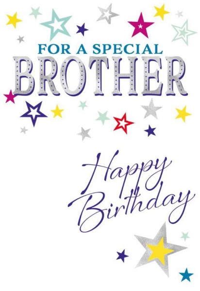 Stars Brother Birthday Card