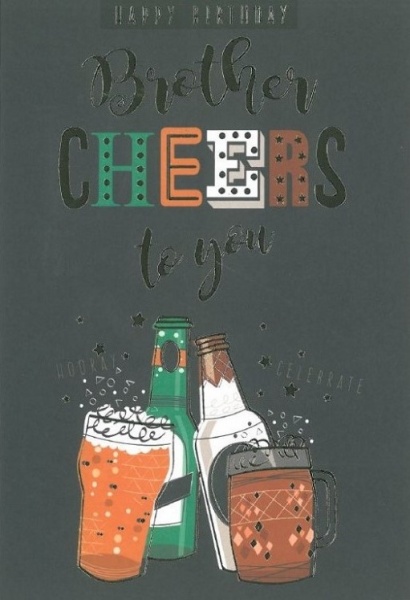 Beer Brother Birthday Card