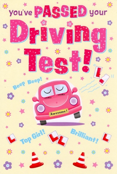 Top Girl Passed Your Driving Test Card