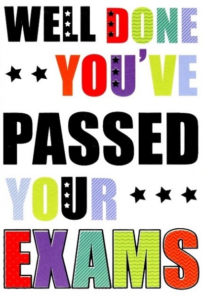 Passed Exams Congratulations Card