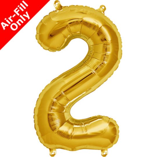 Number Two 16'' Foil Balloon
