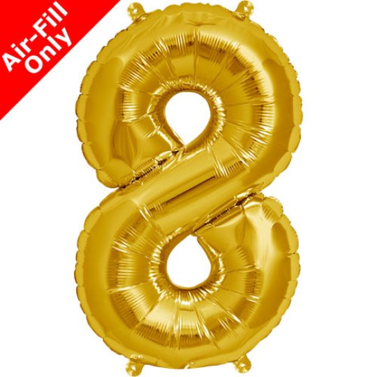 Number Eight 16'' Foil Balloon