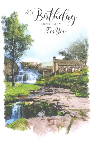 Stone Cottage Birthday Card