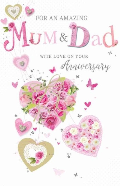 Mum And Dad Anniversary Card - Paper Tiger