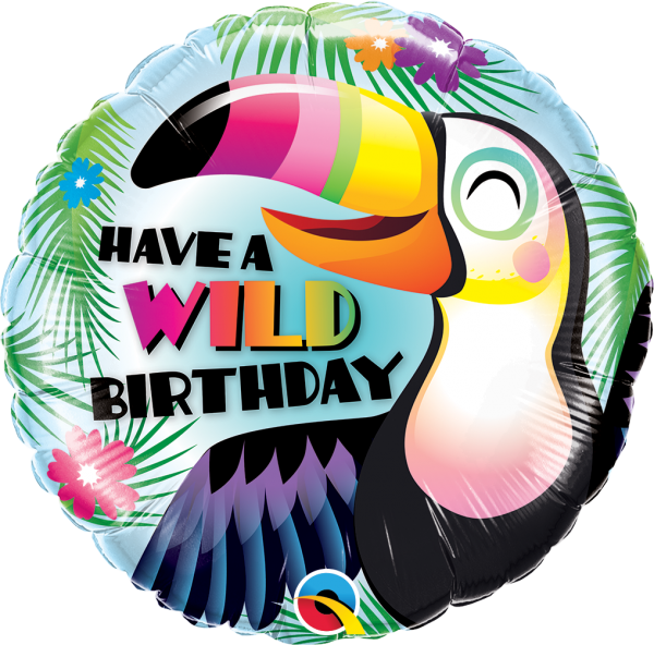 Have A Wild Birthday 18'' Foil Birthday Balloon