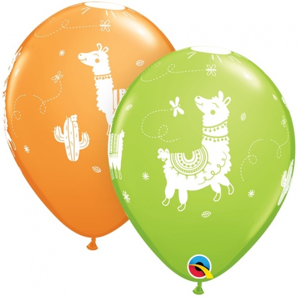 Llamas Balloons Pack of 6