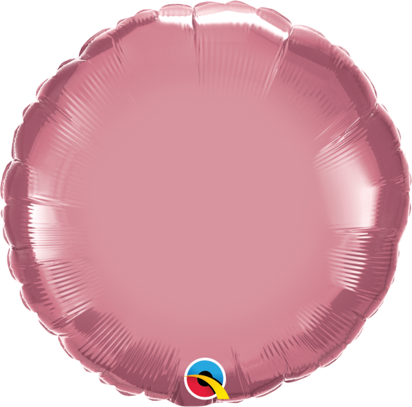 Chrome Mauve 18'' Round Foil Balloon