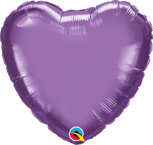 Chrome Purple 18'' Heart Foil Balloon