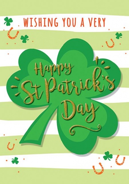 Clover Leaf St Patrick's Day Card