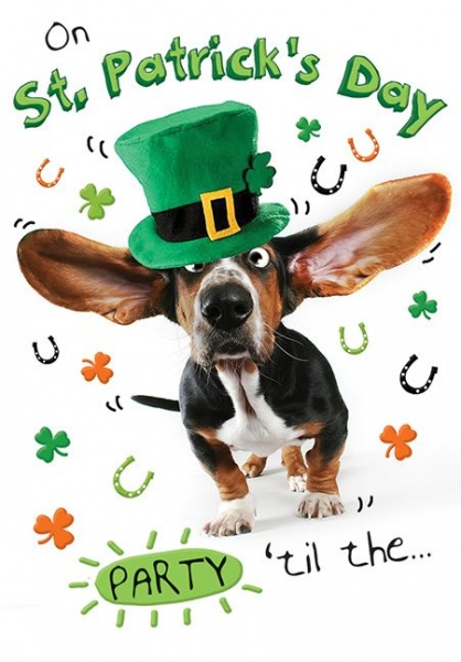 Dog St Patrick's Day Card