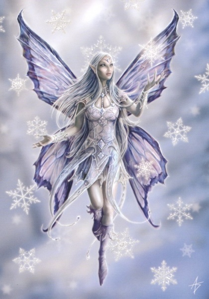 Snowflake Fairy Christmas Card