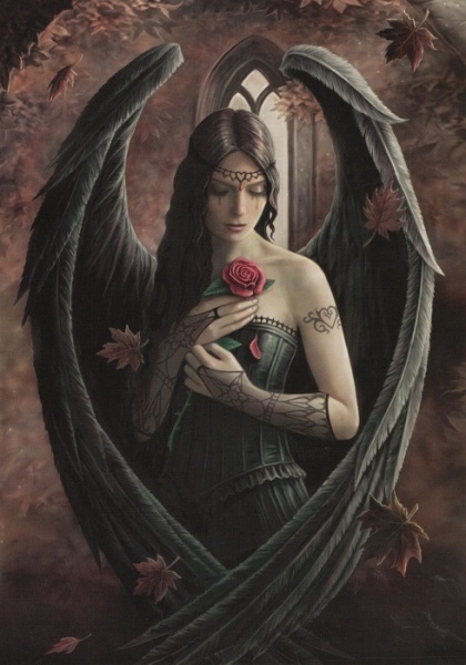 Angel Rose Greeting Card