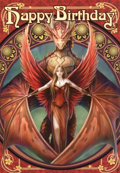Copperwing Birthday Card