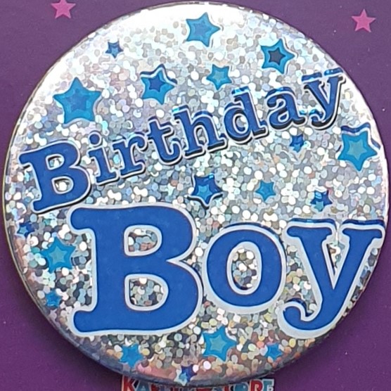 Bue Stars Birthday Boy Badge