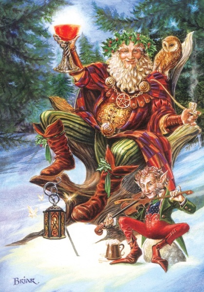 Festive Druid Christmas Card