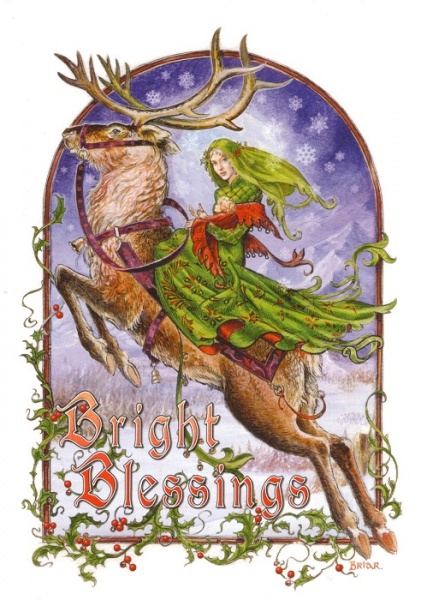 Bright Blessings Christmas Card