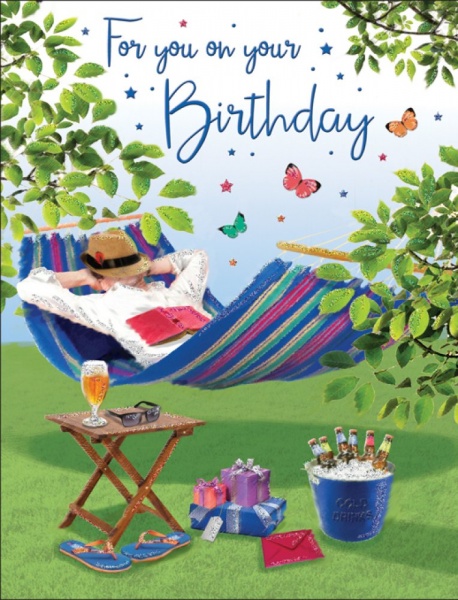 Garden Snooze Birthday Card