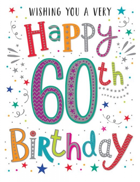 Happy 60th Birthday Card