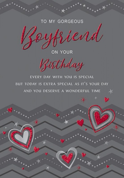 To My Gorgeous Boyfriend Birthday Card