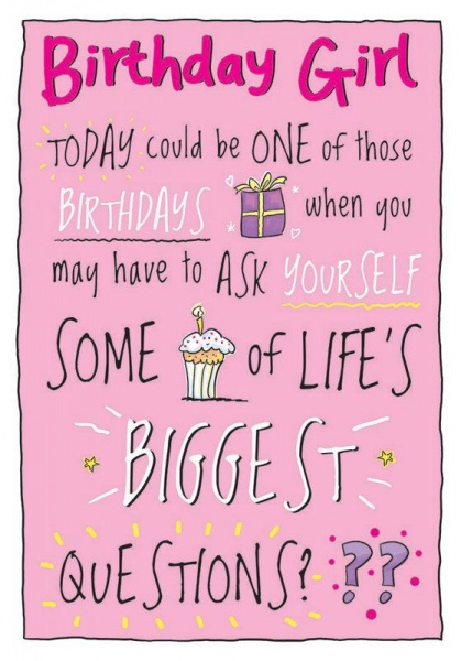 Life's Biggest Questions Birthday Card
