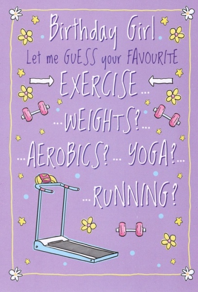 Favourite Exercise Birthday Card