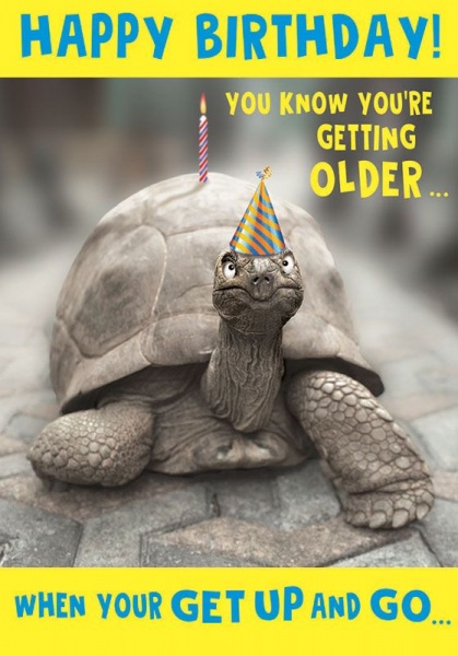 Your Get Up And Go Birthday Card