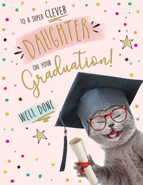 Super Clever Daughter Graduation Card