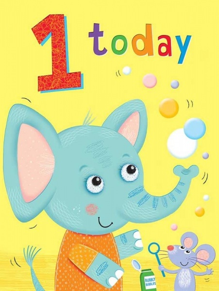 Elephant & Mouse 1st Birthday Card