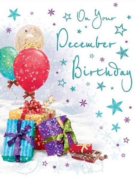 On Your December Birthday Birthday Card