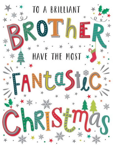 Fantastic Christmas Brother Christmas Card