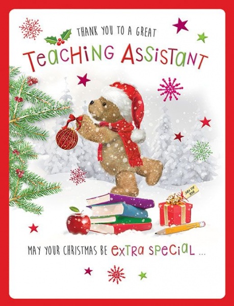 Extra Special Christmas Teaching Assistant Thank You Card