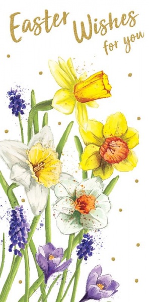 Daffodils Easter Money Wallet Card