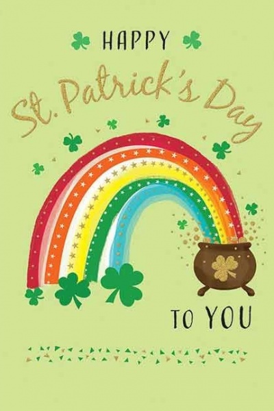 Rainbow St Patrick's Day Card